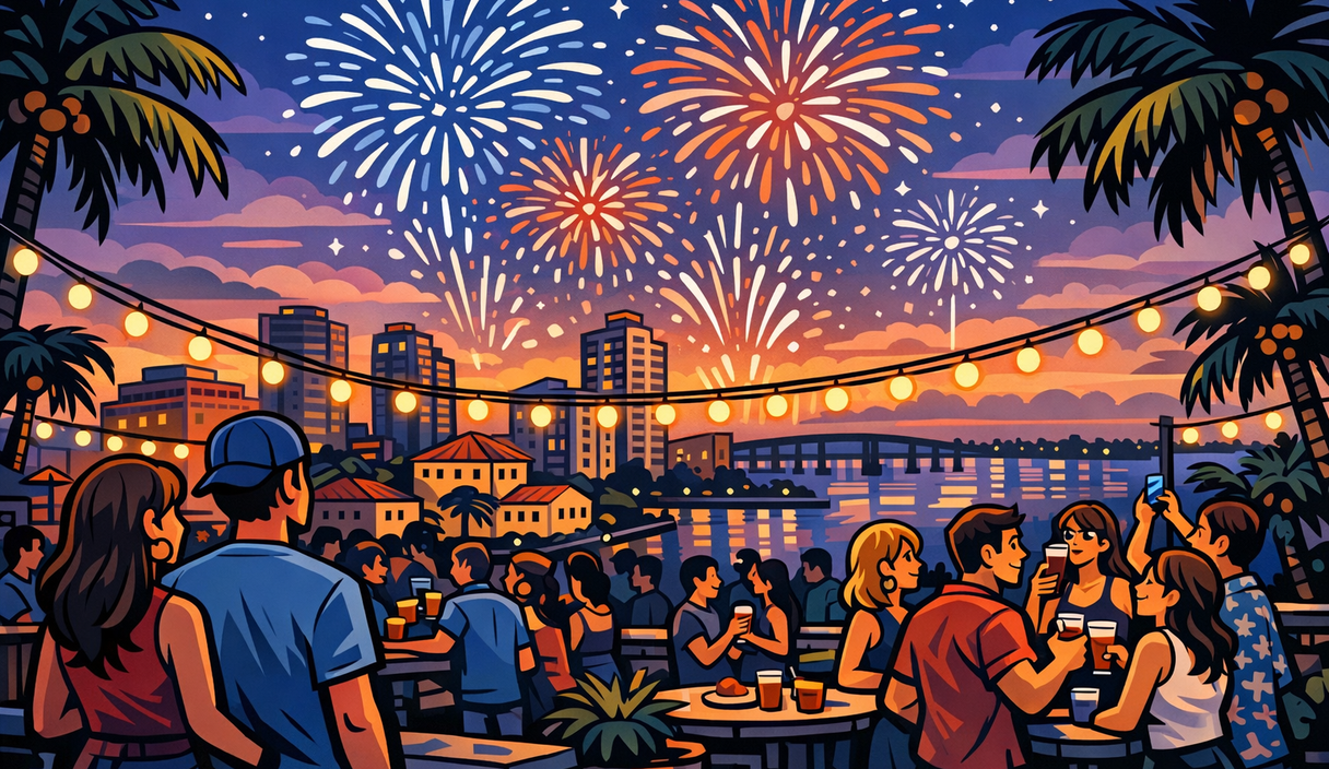 The 4th of July Rooftop Bash is promising a skyline party in downtown Fort Myers cover image