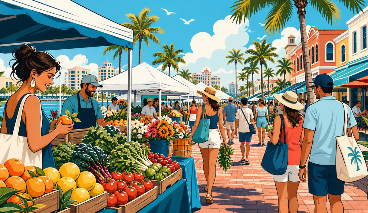 Fort Myers Farmers Market fills First Street on Saturday morning cover image