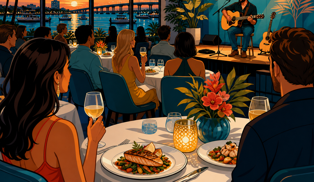Nate Bass turns Caloosa Sound into a dinner-concert night cover image