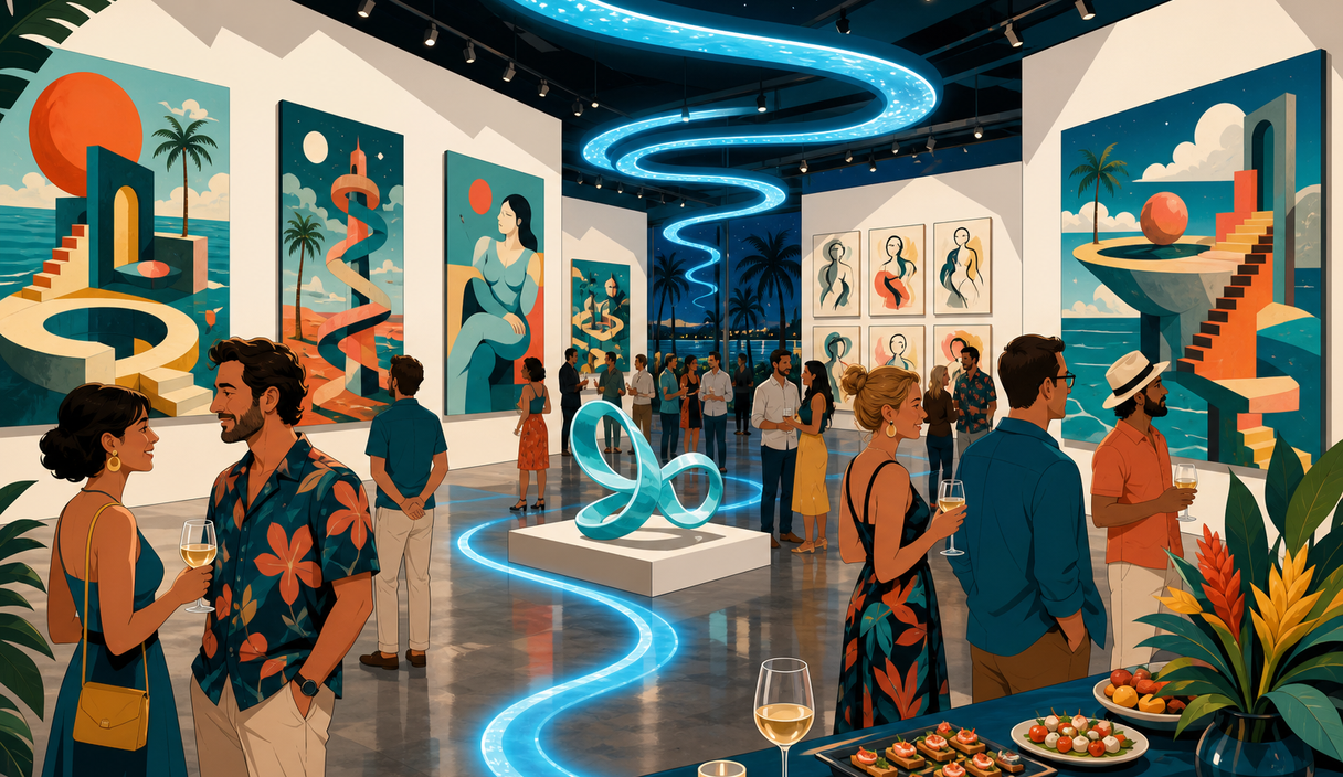 November galleries opening packs three new shows into one Fort Myers reception cover image