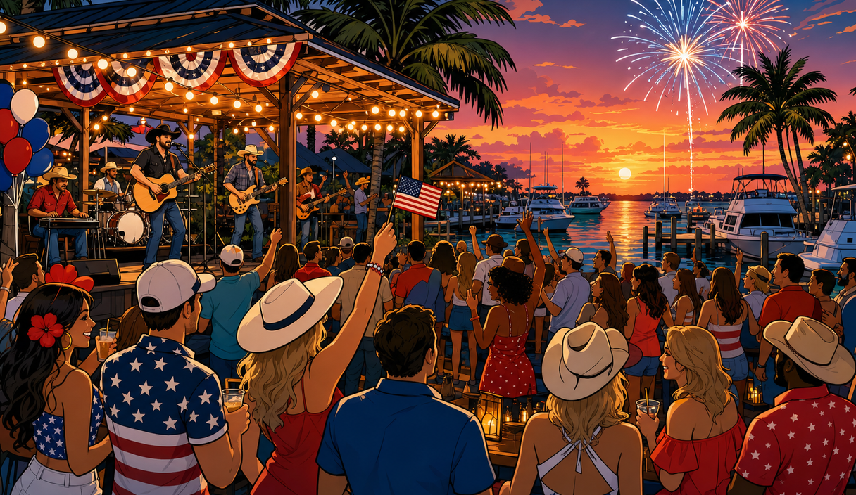 Slipaway is selling a waterfront July 4 bash with tribute music and fireworks views cover image