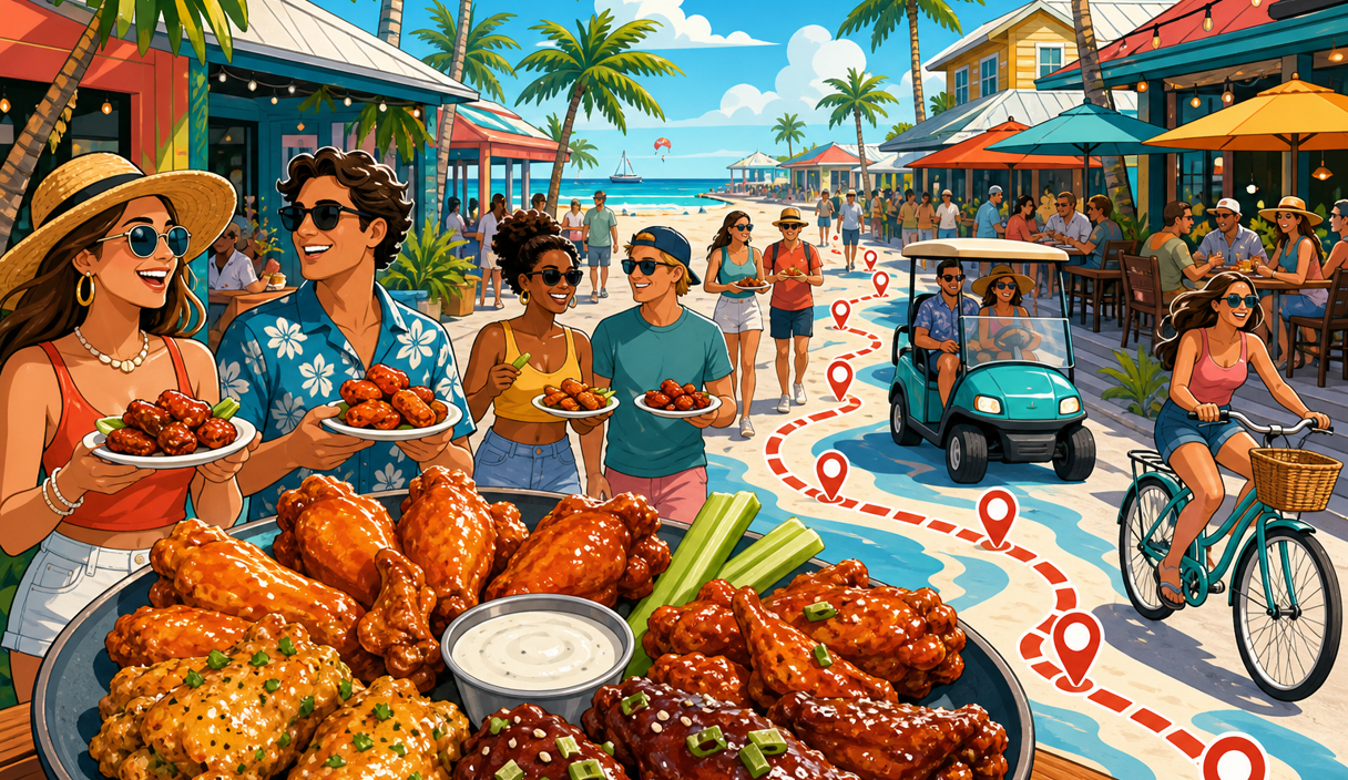 Wings on the Beach turns 12 restaurants into an island-wide food crawl cover image
